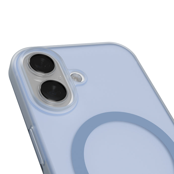 Puro Daylight Magsafe Compatible Silicone Case for iPhone 17 - Translucent Blue