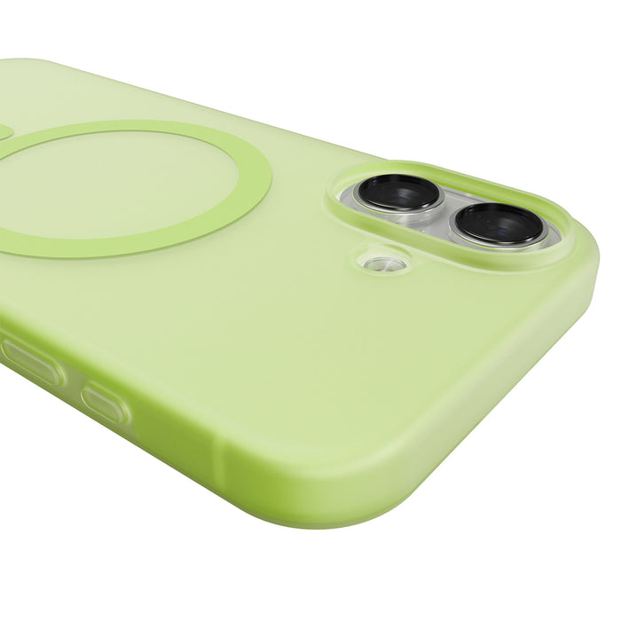 Puro Daylight Magsafe Compatible Silicone Case for iPhone 17 - Translucent Green