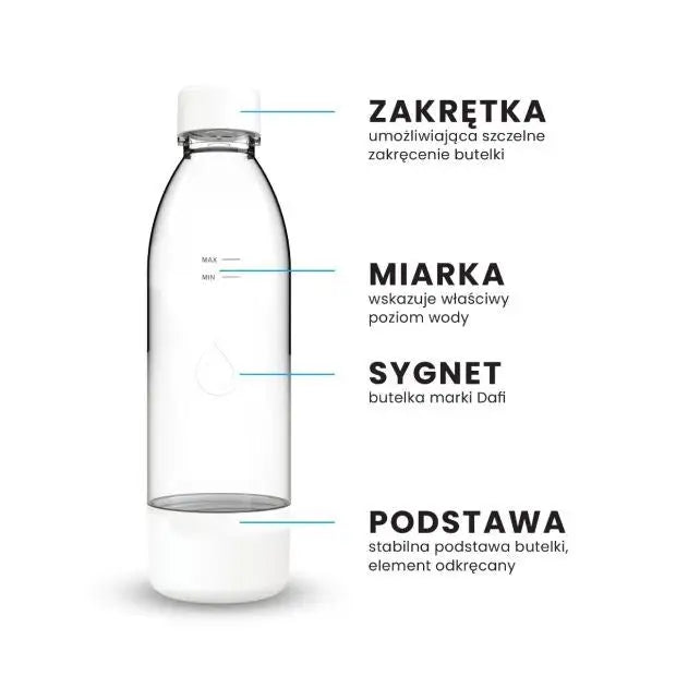 PushAir 2 bottles for Dafi 0.7 l saturator white - Jars and bottlesWSZ-SIB<<<EquipmentWSZ<<<ActionPL