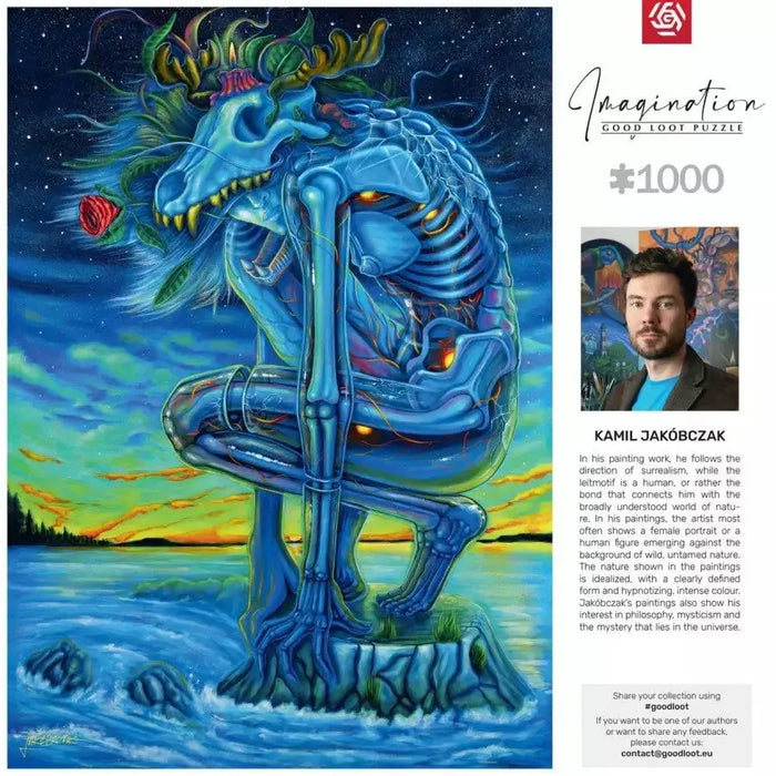 Puzzle Good Loot Imagination - Kamil Jakóbczak: White Wolf 1000 pc(s) - TraditionalPUZ-TRA<<<(Games and Toys)