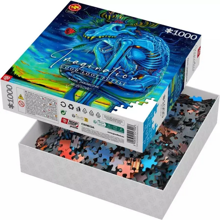 Puzzle Good Loot Imagination - Kamil Jakóbczak: White Wolf 1000 pc(s) - TraditionalPUZ-TRA<<<(Games and Toys)