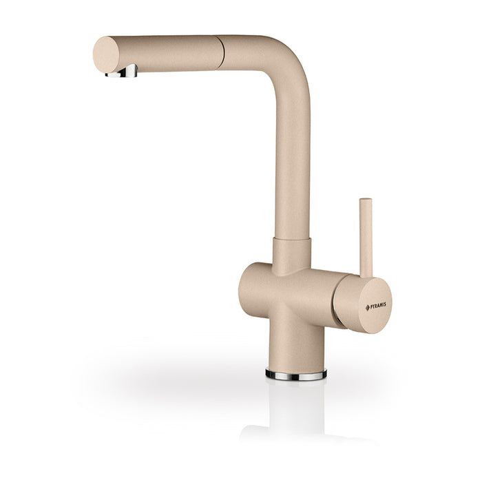 KITCHEN FAUCET WITH GRANITE COVER PYRAMIS CAPRICCIO BEIGE