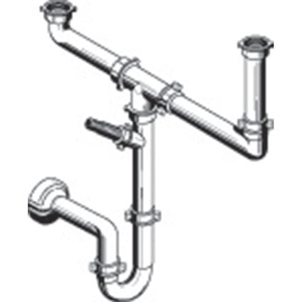 DOUBLE SIPHON FOR SINK PYRAMIS