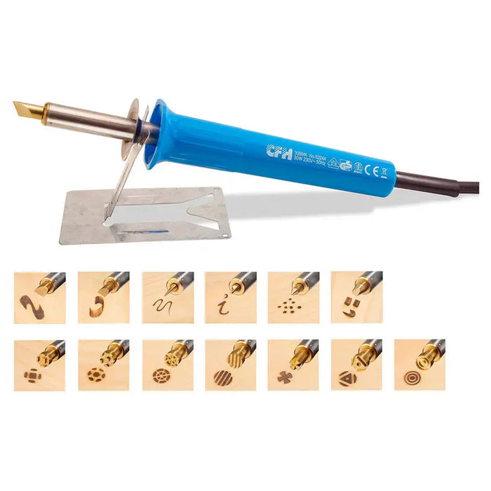 PYROGRAPH WITH STAND AND 13 ATTACHMENTS CFH BM 245 - Уреди за гравиране<<<Шлайф машини<<<Инструменти и