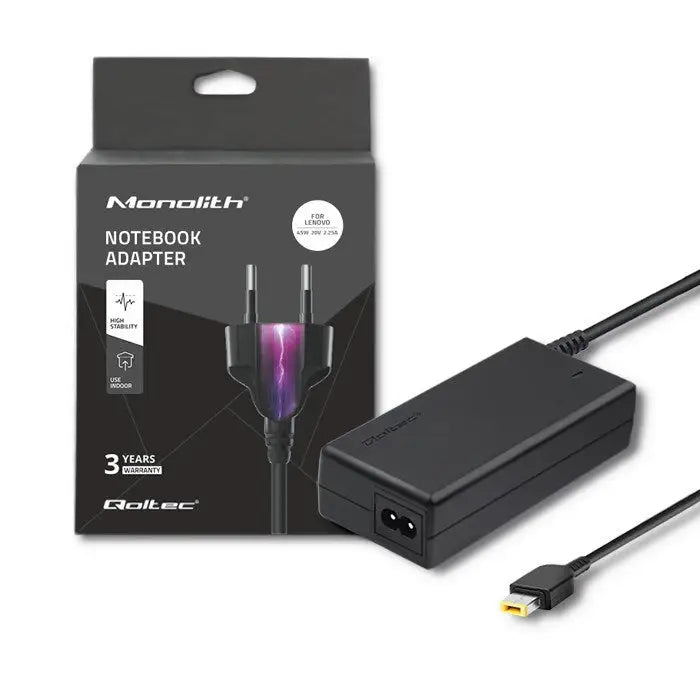 Qoltec 50098.45W power adapter/inverter Indoor Black - Power supplies for laptopsZDL-NOT<<<Power supplies for computers