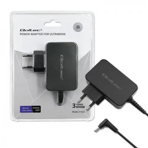 Qoltec 51032 power adapter/inverter Indoor 45 W Black - Power supplies for laptopsZDL-NOT<<<Power supplies