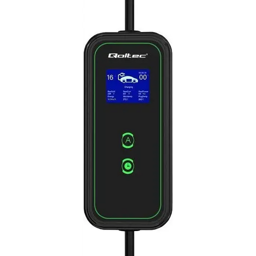 Qoltec Mobile charger for EV cars 2-in-1 Type 2 3.5 kW 230 V LCD - Mobile chargersLPE-LAM<<<Charging electric