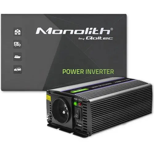 Qoltec Monolith power adapter/inverter Auto/Indoor 600 W Black - ConvertersZSA-PRZ<<<Car power supplyZSA<<<ActionPL