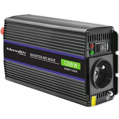 Qoltec Monolith power adapter/inverter Auto/Indoor 600 W Black - ConvertersZSA-PRZ<<<Car power supplyZSA<<<ActionPL