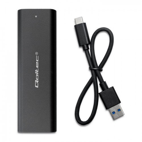 Qoltec 50311 storage drive enclosure SSD enclosure Black M.2