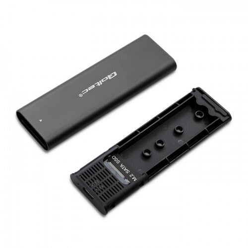 Qoltec 50311 storage drive enclosure SSD enclosure Black M.2