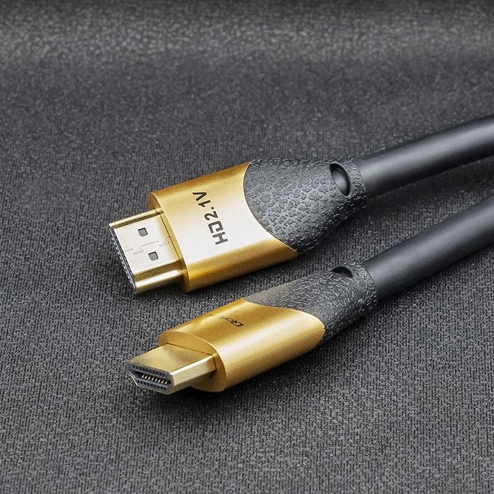 Qoltec 50356 HDMI cable 3 m HDMI Type A (Standard) 3 x HDMI Type A (Standard) Black, Gold