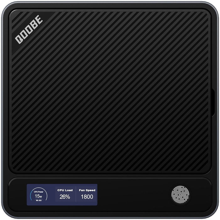 Qoobe U155H Mini PC with Core Ultra 7 155H/16GB/512GB SSD/Windows 11 Pro, black (branded as Morefine)
