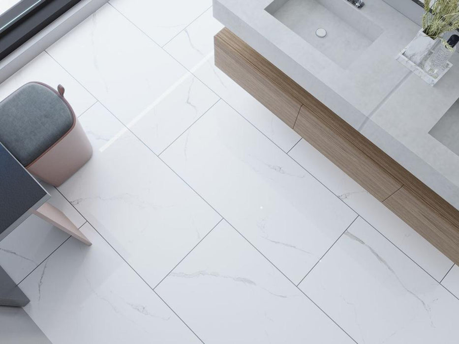 PORCELAIN TILE 60X120 BIANCO RIVER