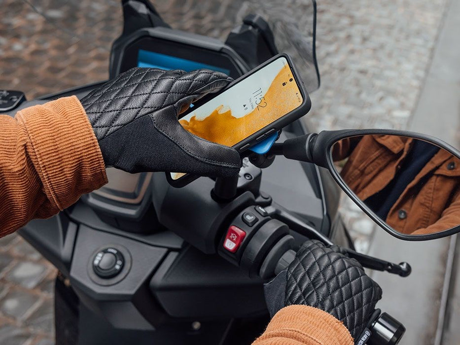 Quad Lock Mirror Mount Passive holder Mobile phone/Smartphone Black, Blue