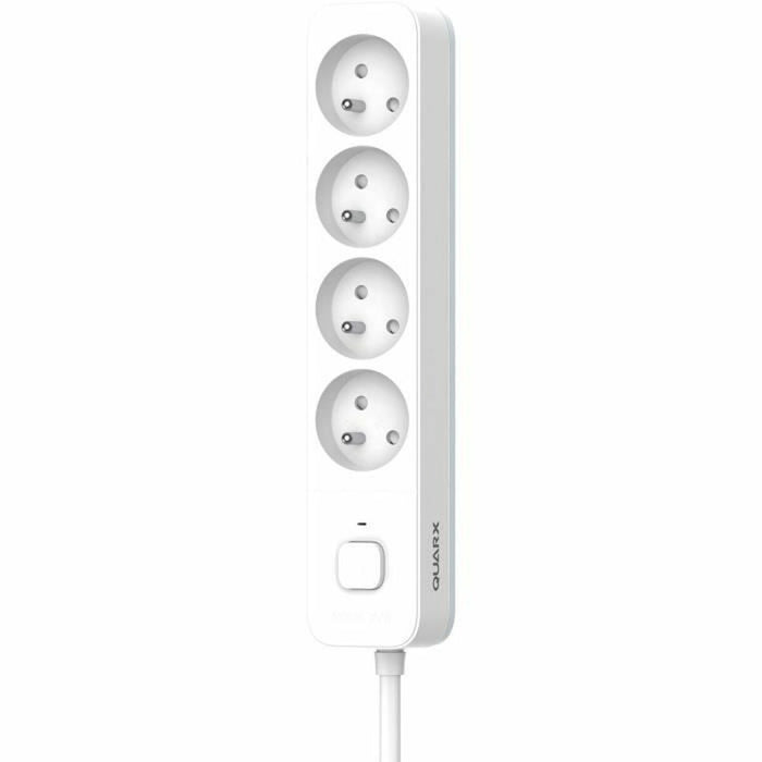 4-socket plugboard with power switch QUARX (3 m)