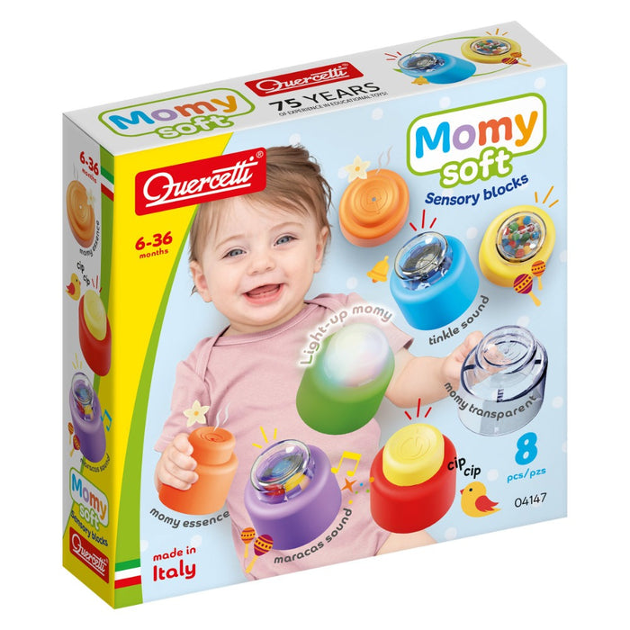 Constructor Quercetti Momy Soft - Sensory Blocks 4147, 8 parts