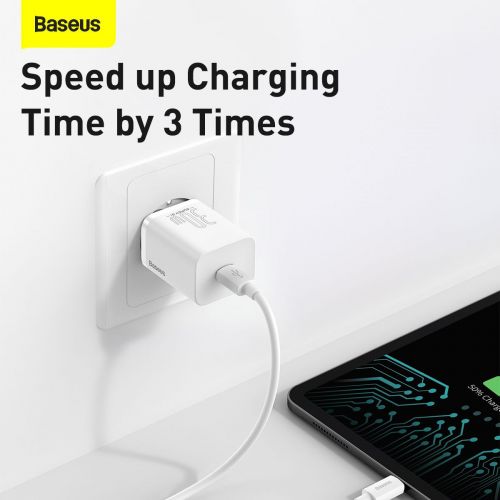 Quick Charger Baseus Super Si 1C 30W (white) - Travel Charger<<<Accessories<<<Основна<<<DunaXML&&&mains