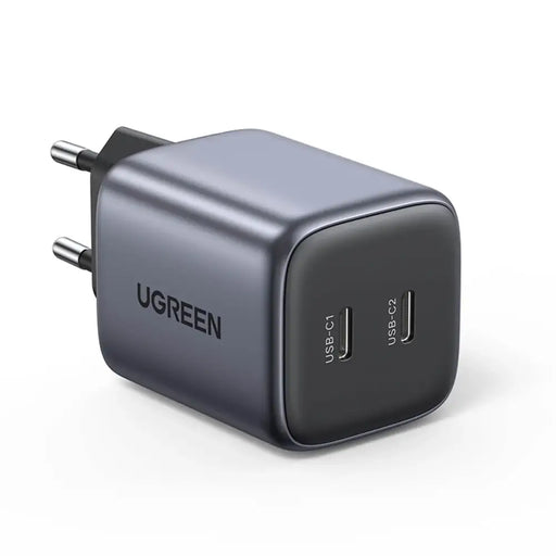 Quick charger GaN 2 x USB-C 45W QC PD Ugreen CD294 - gray - Cell phone USB charger<<<HurtelXML&&&Зарядни