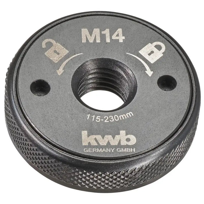 QUICK TIGHTENING NUT FOR ANGLE SLIDE 115-230MM KWB - Аксесоари за ъглошлайфи<<<Консумативи за