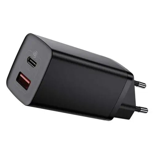 Quick Travel Charger Baseus GaN2 Lite USB + C 65W EU (black) - Travel Charger<<<Accessories<<<Основна<<<DunaXML&&&mains