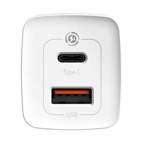 Quick Travel Charger Baseus GaN2 Lite USB + C 65W EU (white) - Travel Charger<<<Accessories<<<Основна<<<DunaXML&&&Cell