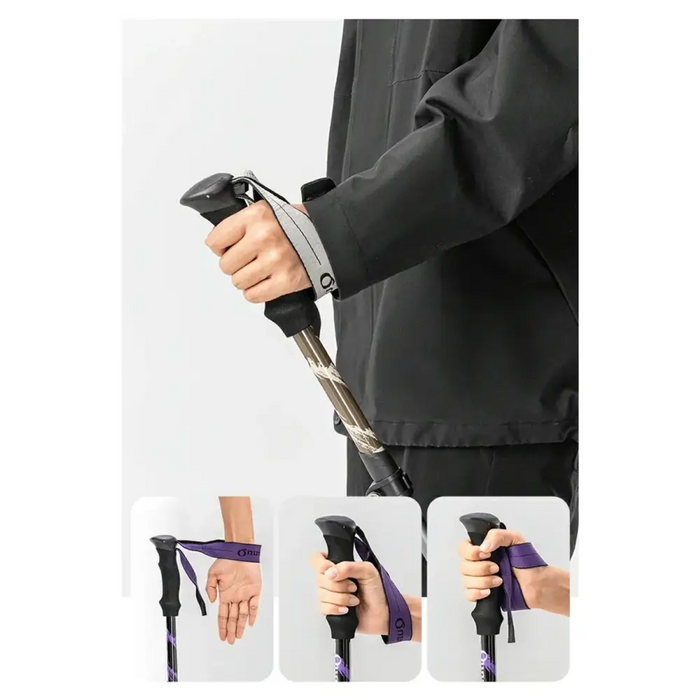 Qunature Nordic Walking Trekking Pole Aluminum 110 - 130 cm 1 pc. - Purple - Sport products<<<HurtelXML