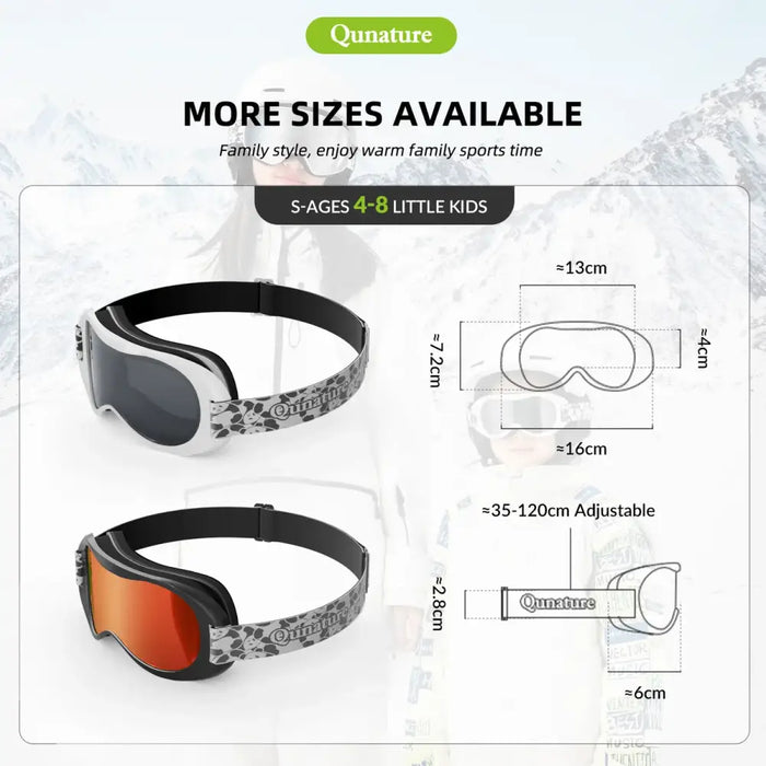 Qunature Panda Ski Goggles for Kids - Black/White - Sport products<<<HurtelXML