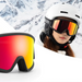 Qunature White Ski Goggles for Adults - Black - Sport products<<<HurtelXML