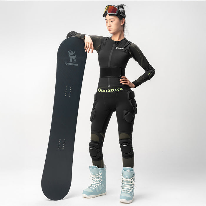 Qunature Ski Hip Protectors - Advanced L Skis, Snowboard, Skates - Black