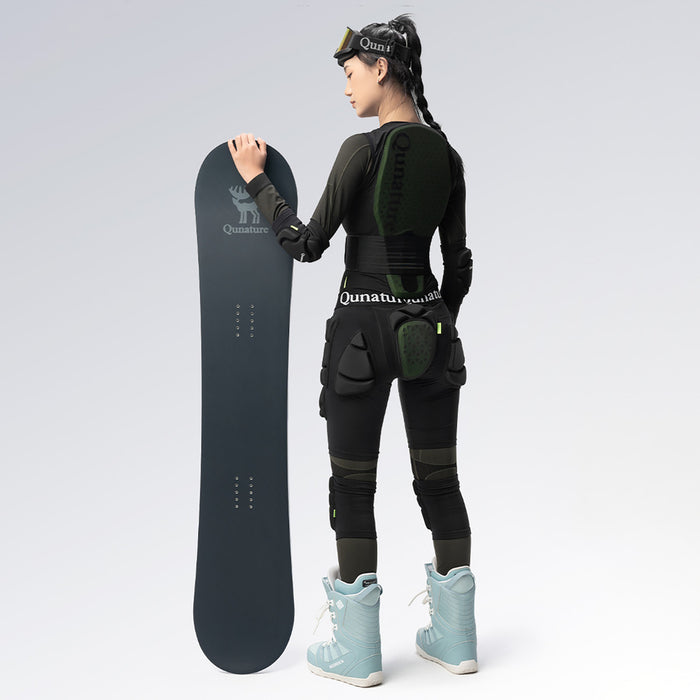Qunature Ski Hip Protectors - Advanced L Skis, Snowboard, Skates - Black