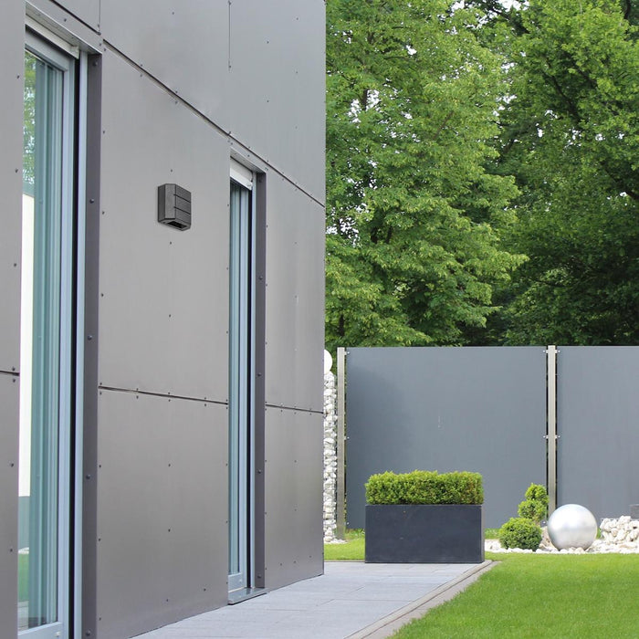 LED EXTERNAL WALL LIPPA 6W 2-BEAM BLACK