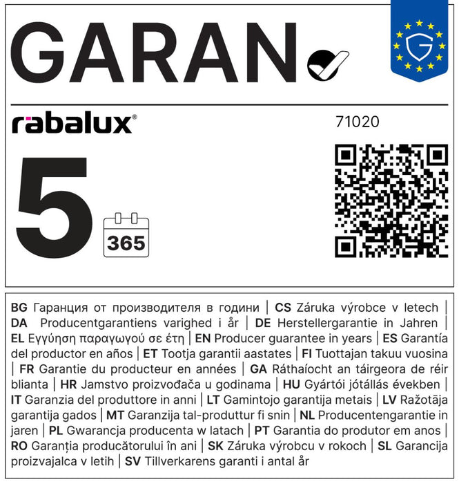 LED CEILING LAMP 40W 4000K 2460LM RABALUX NEGAN