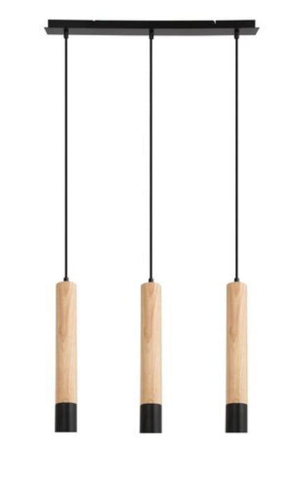 CHANDELIER BRAULIA GU10 3X50W H100 BEECH