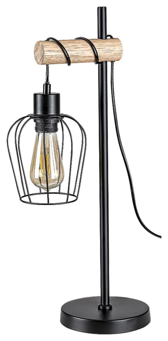 TABLE LAMP FABIAN 1XE27 BLACK MAT
