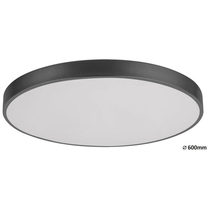LED CEILING LAMP 60W 5000LM 60CM BLACK RABALUX TESIA