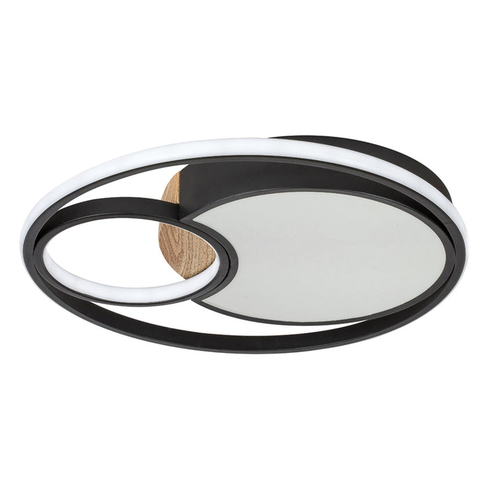 LED CEILING LAMP 81W 3000-6000K 48CM BLACK RABALUX LEOLA