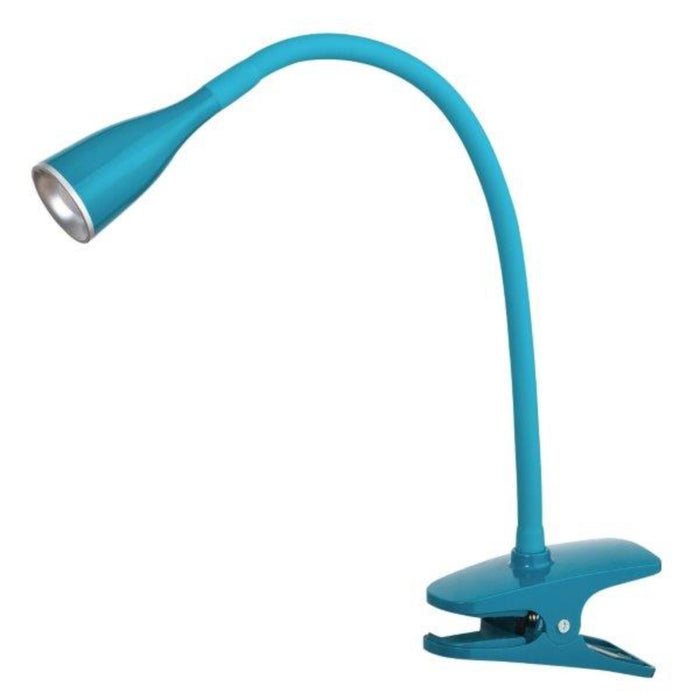 JEFF LED TABLE LAMP WITH CLIP, BLUE