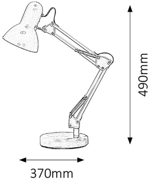 WORK LAMP SAMSON 49CM WHITE