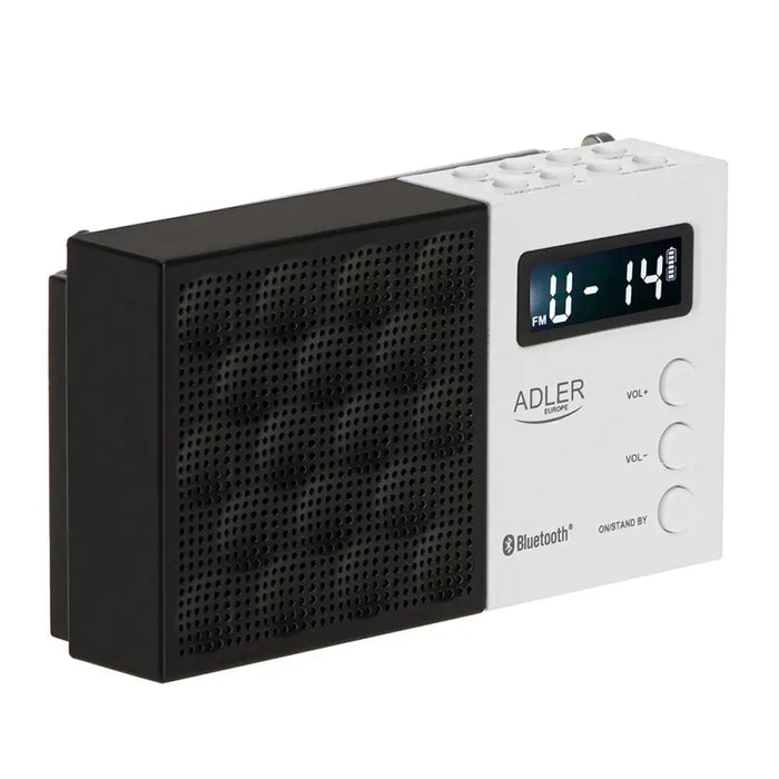 Radio Adler pll fm ad 1908 Black White - Електроника Звук<<<Компютри| Електроника<<<BigBuy&&&CD радио<<<Електроника