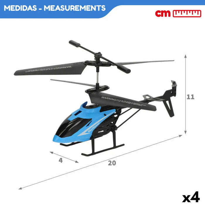 Radio control Helicopter Colorbaby (4 Units) - Електроника Игри<<<Компютри| Електроника<<<BigBuy&&&Търтеите и