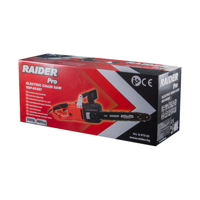 ELECTRIC CHAIN SAW RAIDER PRO RDP-ECS27 2400 W, BAR LENGTH 40.00 cm