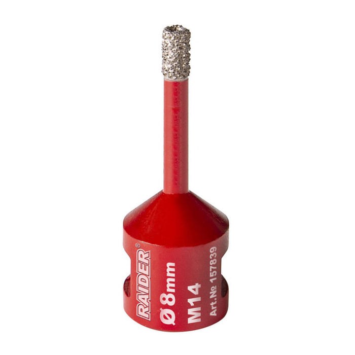 DIAMOND DRY BIT 8 MM M14 RAIDER PRO