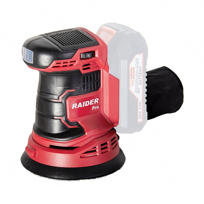 BATTERY RIDE SAVER RAIDER PRO RDP-SRSA20 20 V, 125 mm, WITHOUT BATTERY AND CHARGER