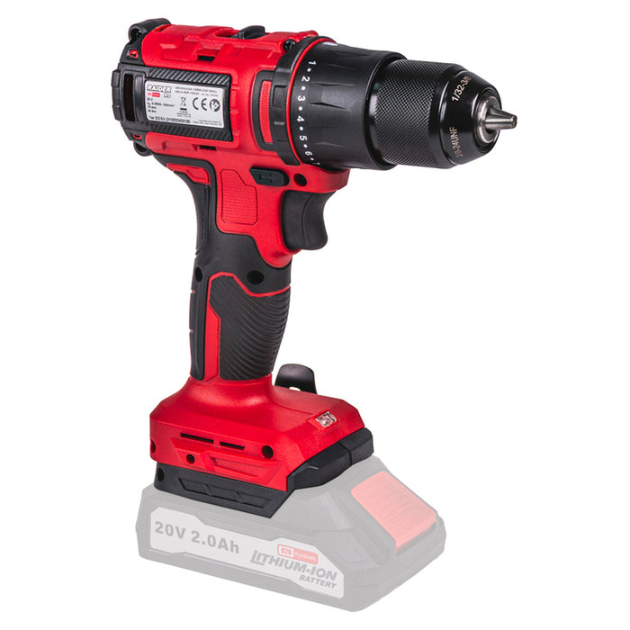 BATTERY BRUSHLESS DRILL RAIDER PRO RDP-YBD20 20 V, 40.00 nm, WITHOUT BATTERY AND CHARGER