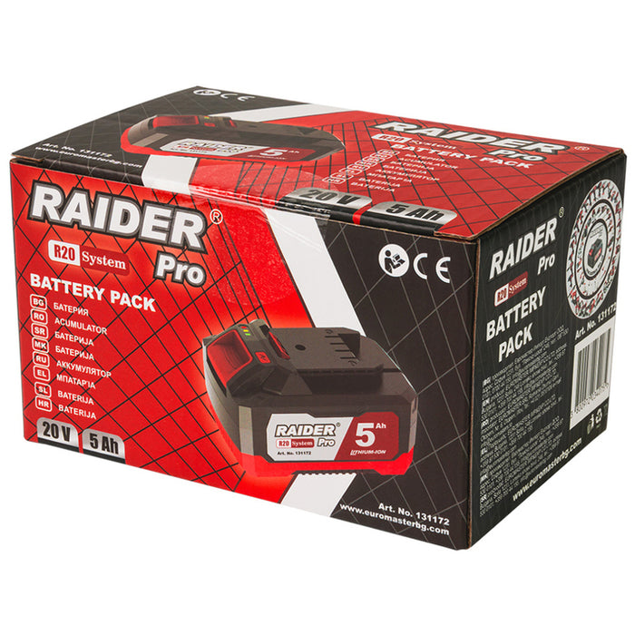 BATTERY 20 V 5 AH RDP-R20 SYSTEM RAIDER PRO