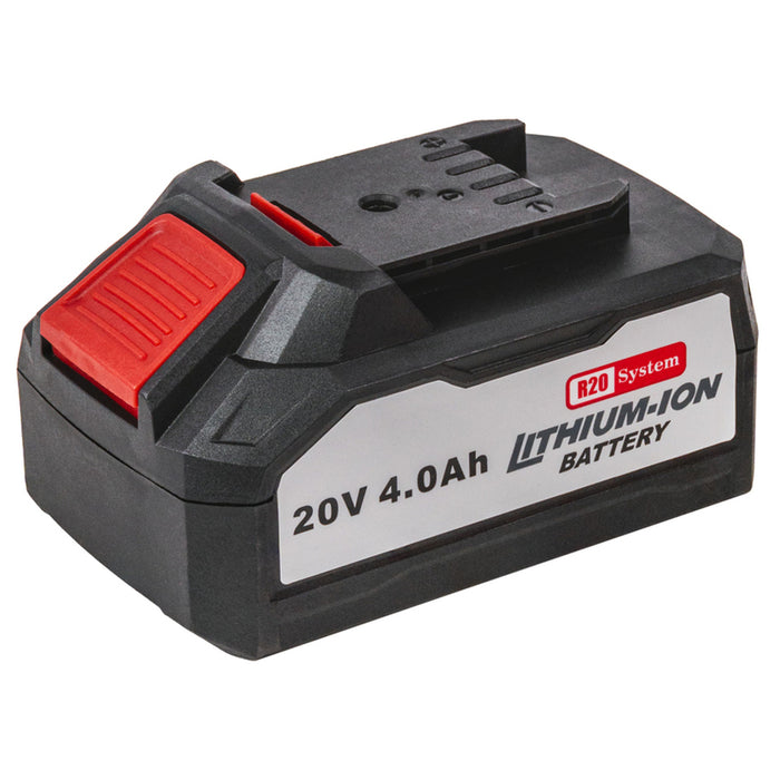 BATTERY AND CHARGER 20 V 4 AH RAIDER PRO R20 SYSTEM