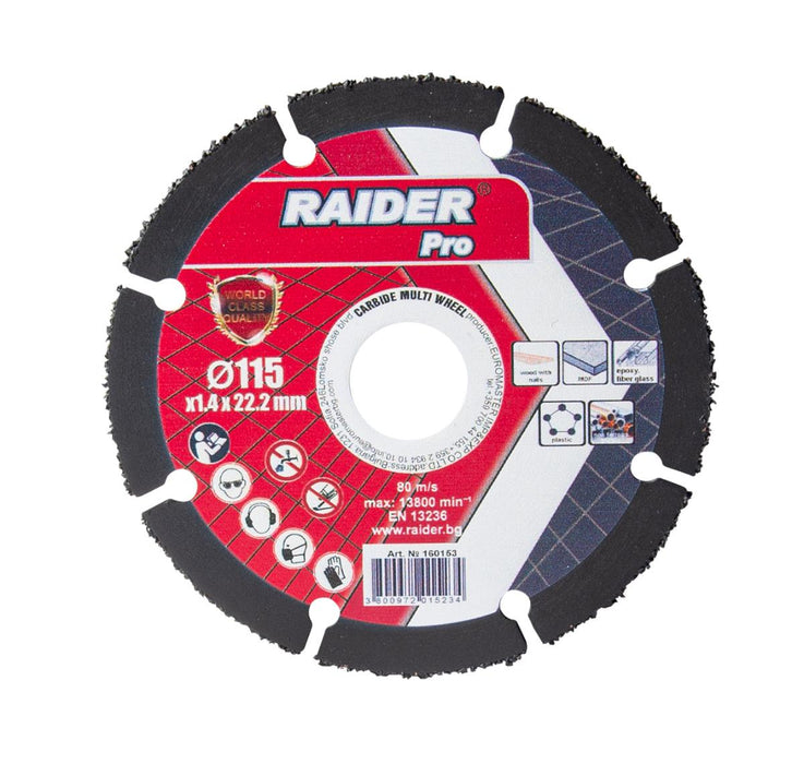 CARBIDE DISC F115X1.4 RAIDER