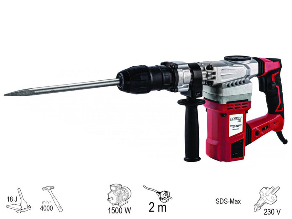 BRUSH 1500W RAIDER RDP-DH03 18J SDS-MAX