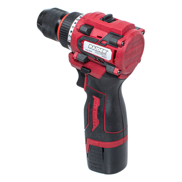 BATTERY BRUSHLESS DRILL RAIDER RD-BCDL39 16 V, 30.00 nm, 1.50 Ah, SUITCASE